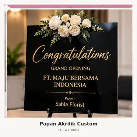 Papan Bunga Akrilik Sawahlunto